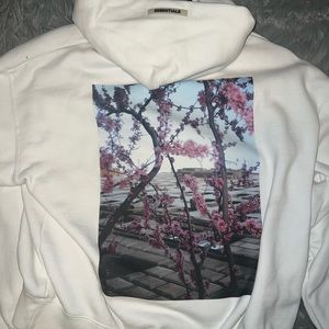 White essentials fear of god hoody